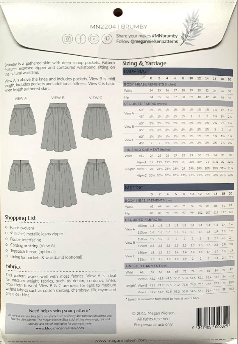 Brumby Skirt by Megan Nielsen