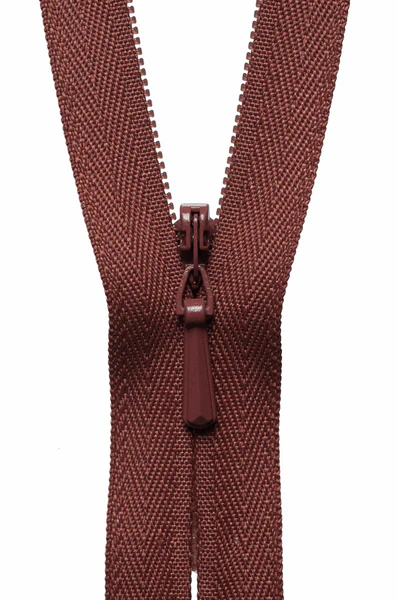 Rust Brown 855 YKK Concealed Zip