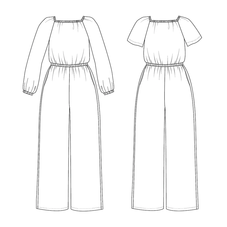 The Avenir Jumpsuit Pattern by Friday Pattern Company
