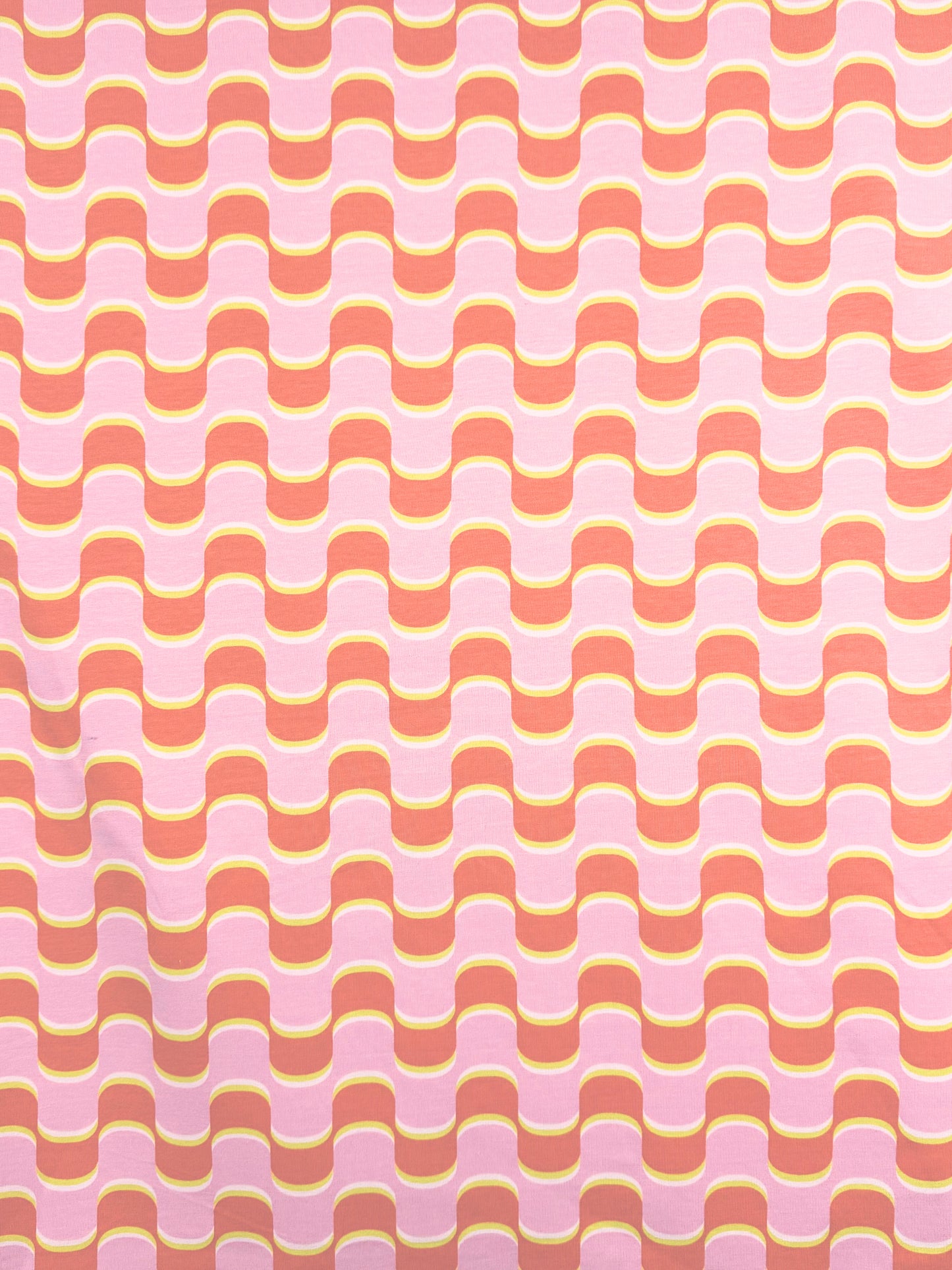 French Terry Pink Waves