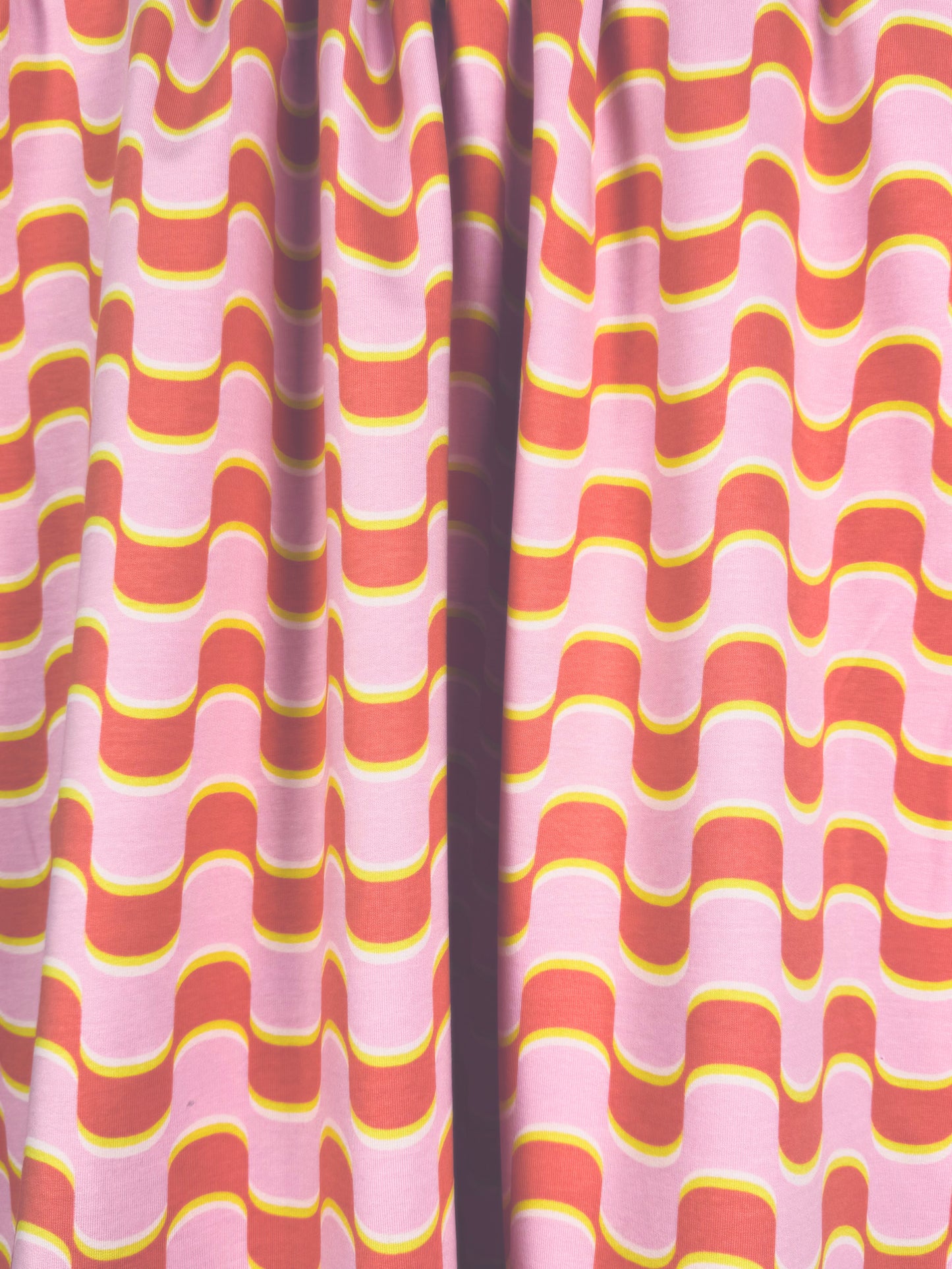 French Terry Pink Waves