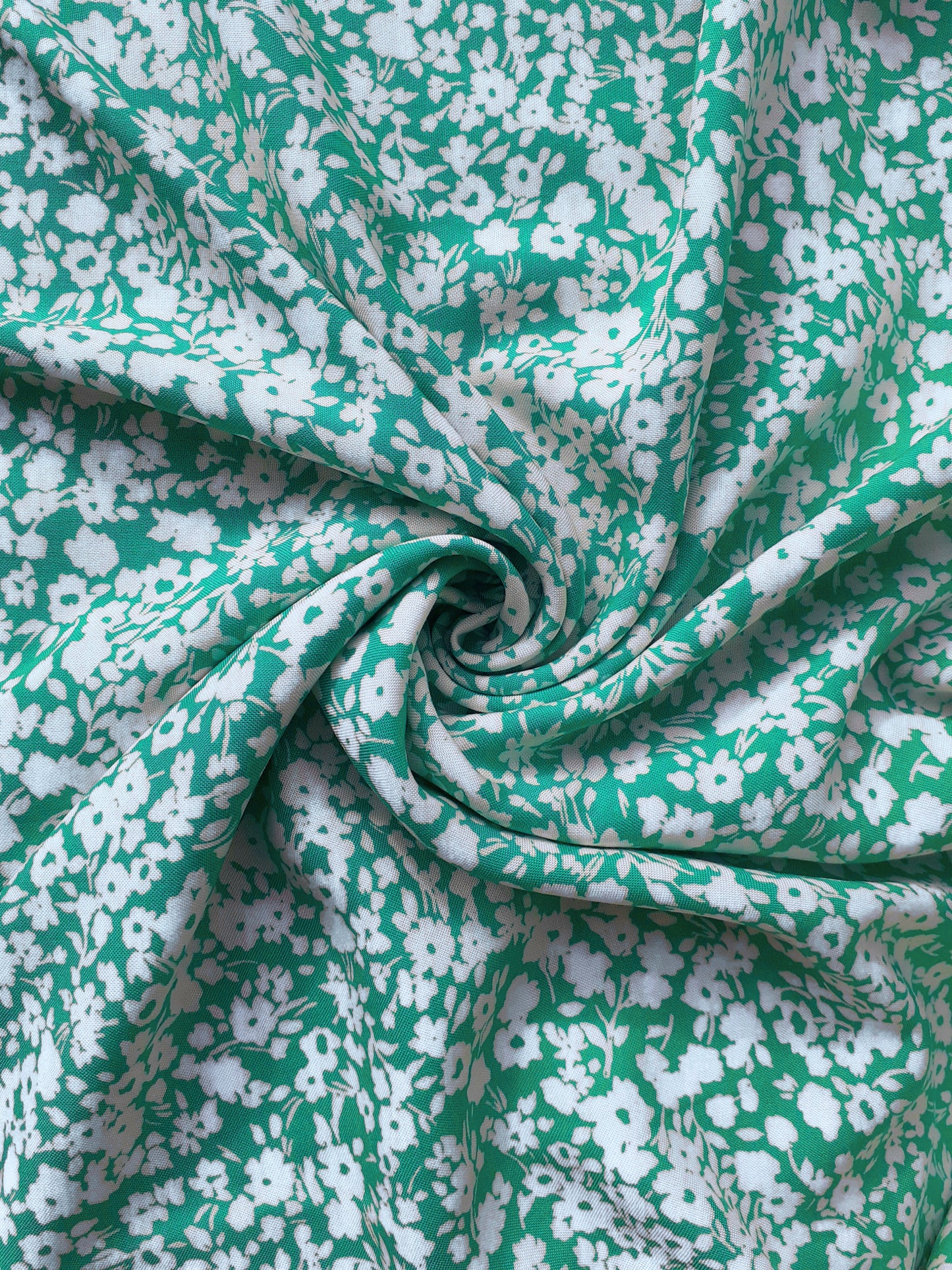 Little Green Flower Viscose