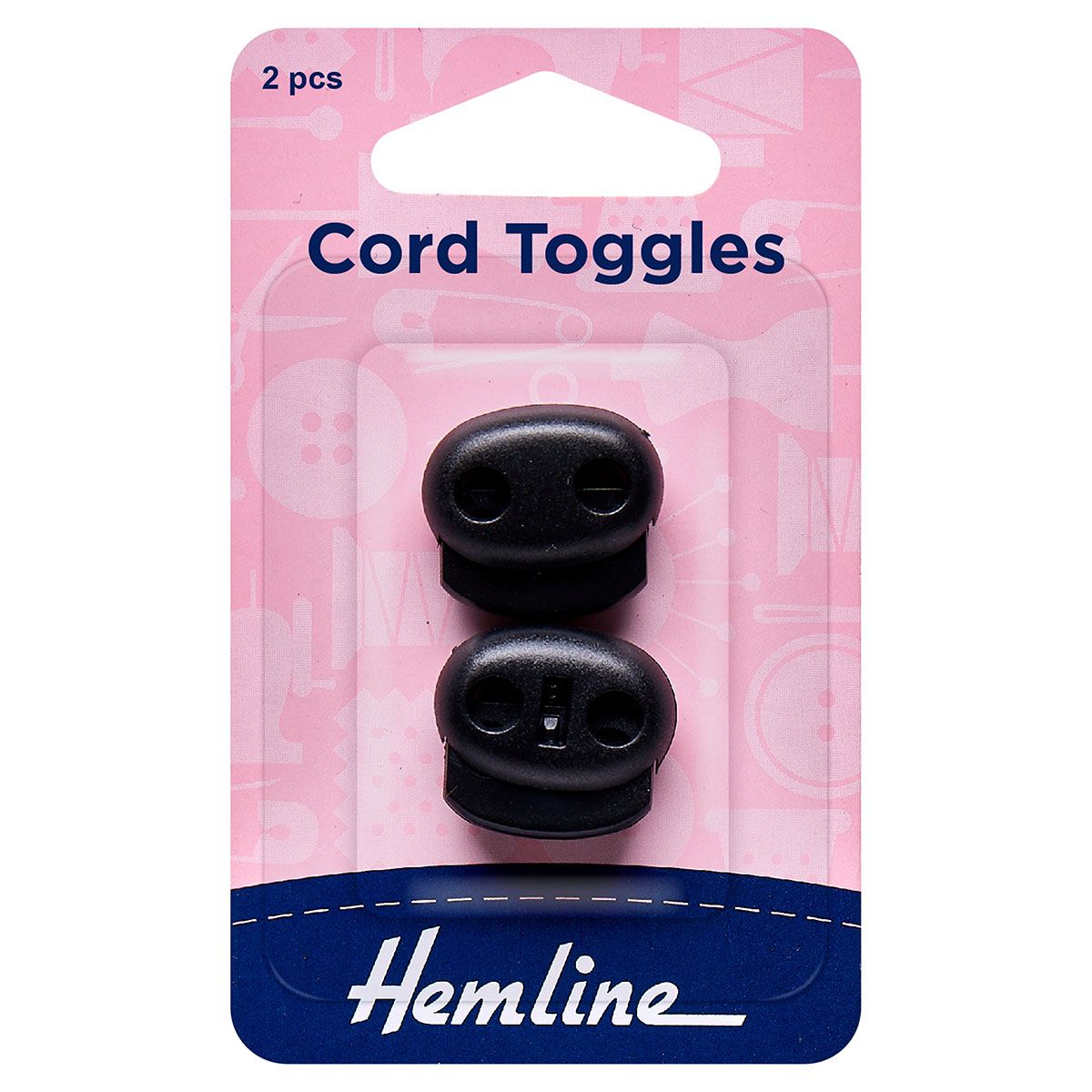 Hemline Cord Toggles Black
