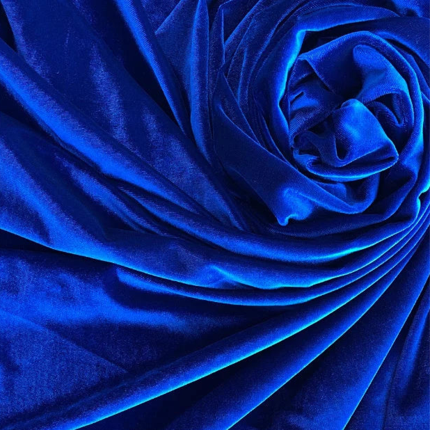 Royal Blue Stretch Velvet