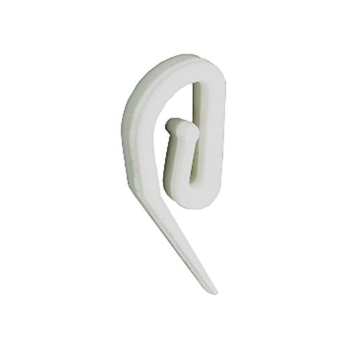 White Plastic Curtain Hooks