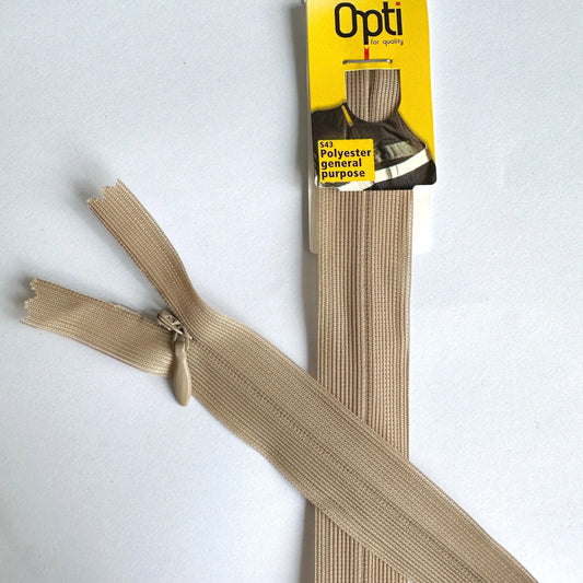 Beige 8542 Opti Concealed Zip