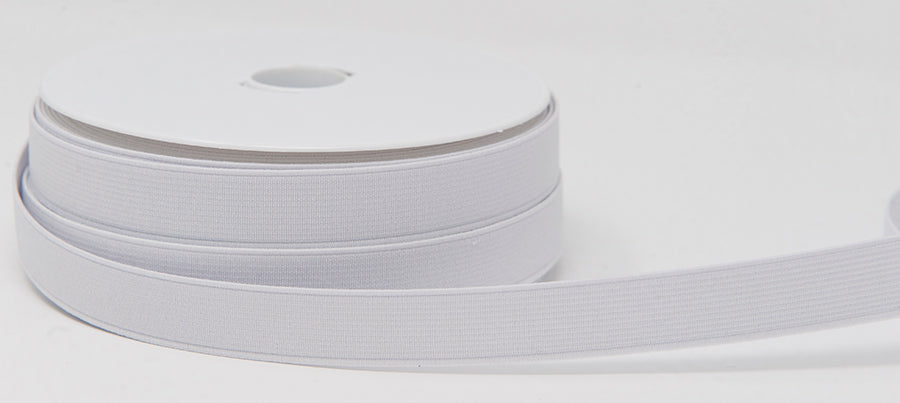 White Woven Elastic - 20mm