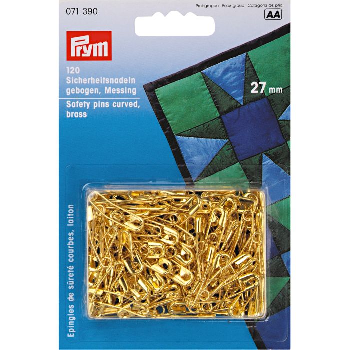Prym 27mm Brass Safety Pins 120