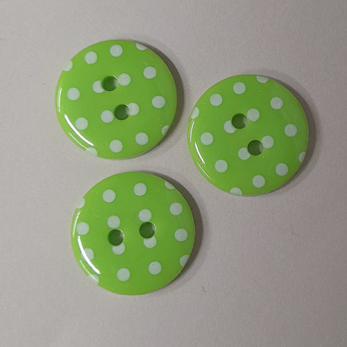 15mm Polka Dot Buttons
