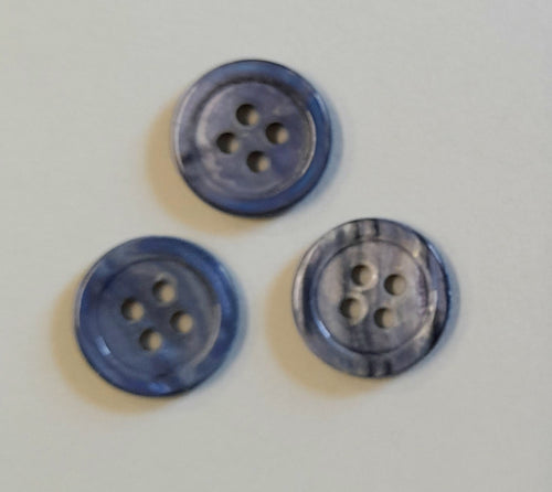 Bonfanti Denim Blue Shell Buttons