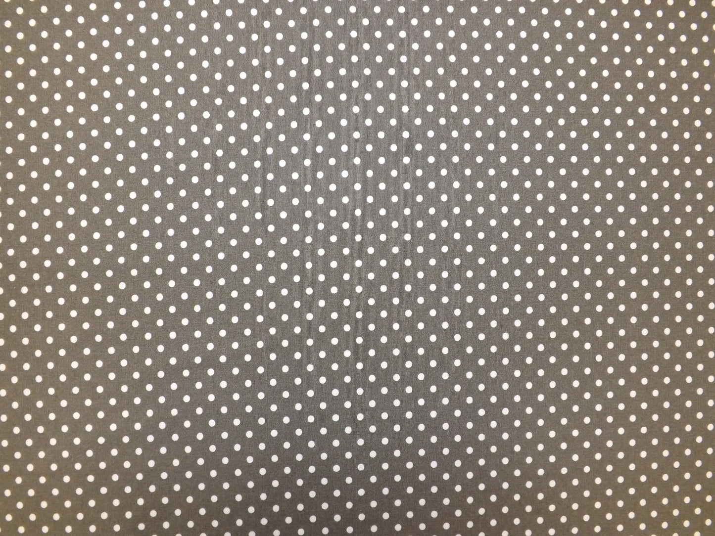 Grey and White Polka dot - Cotton V34