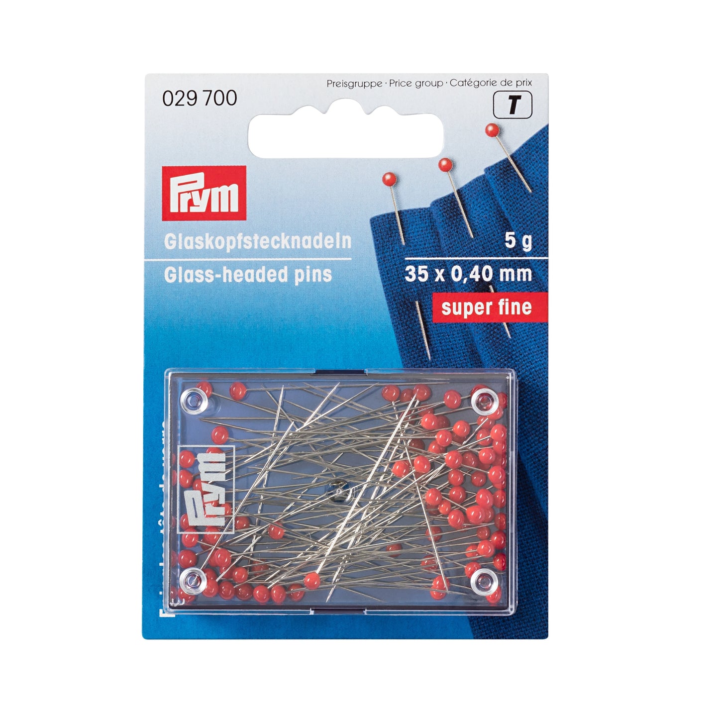 Prym Glass-headed pins - super fine