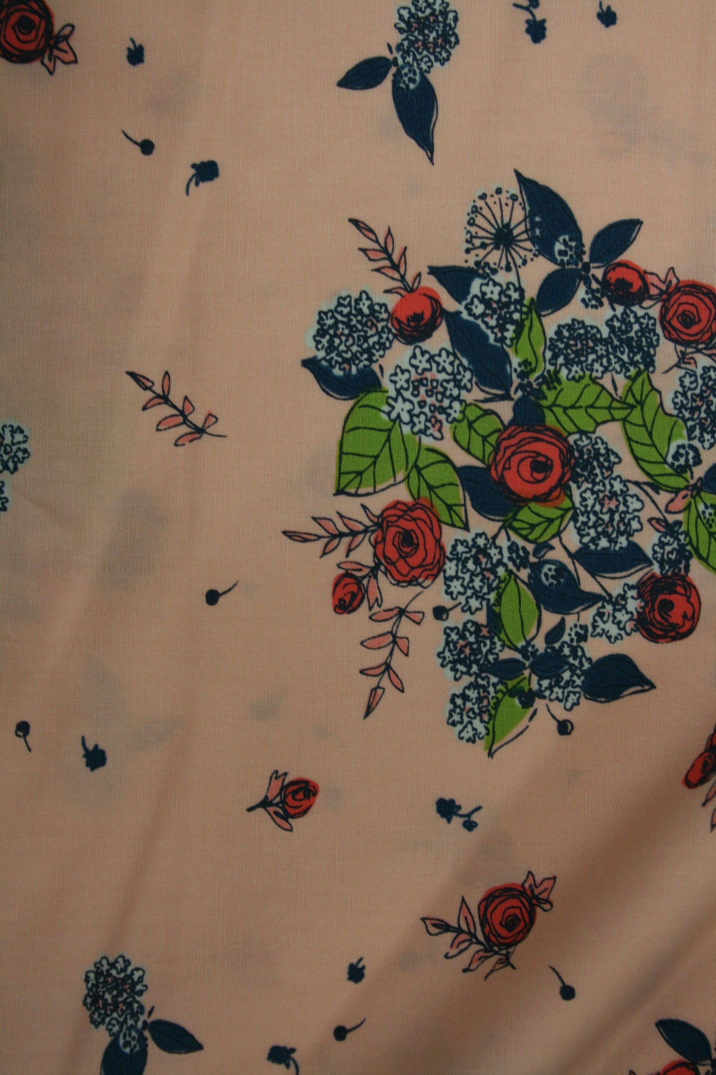 Pink Rose Print, Everlasting Collection - Premium Cotton V19