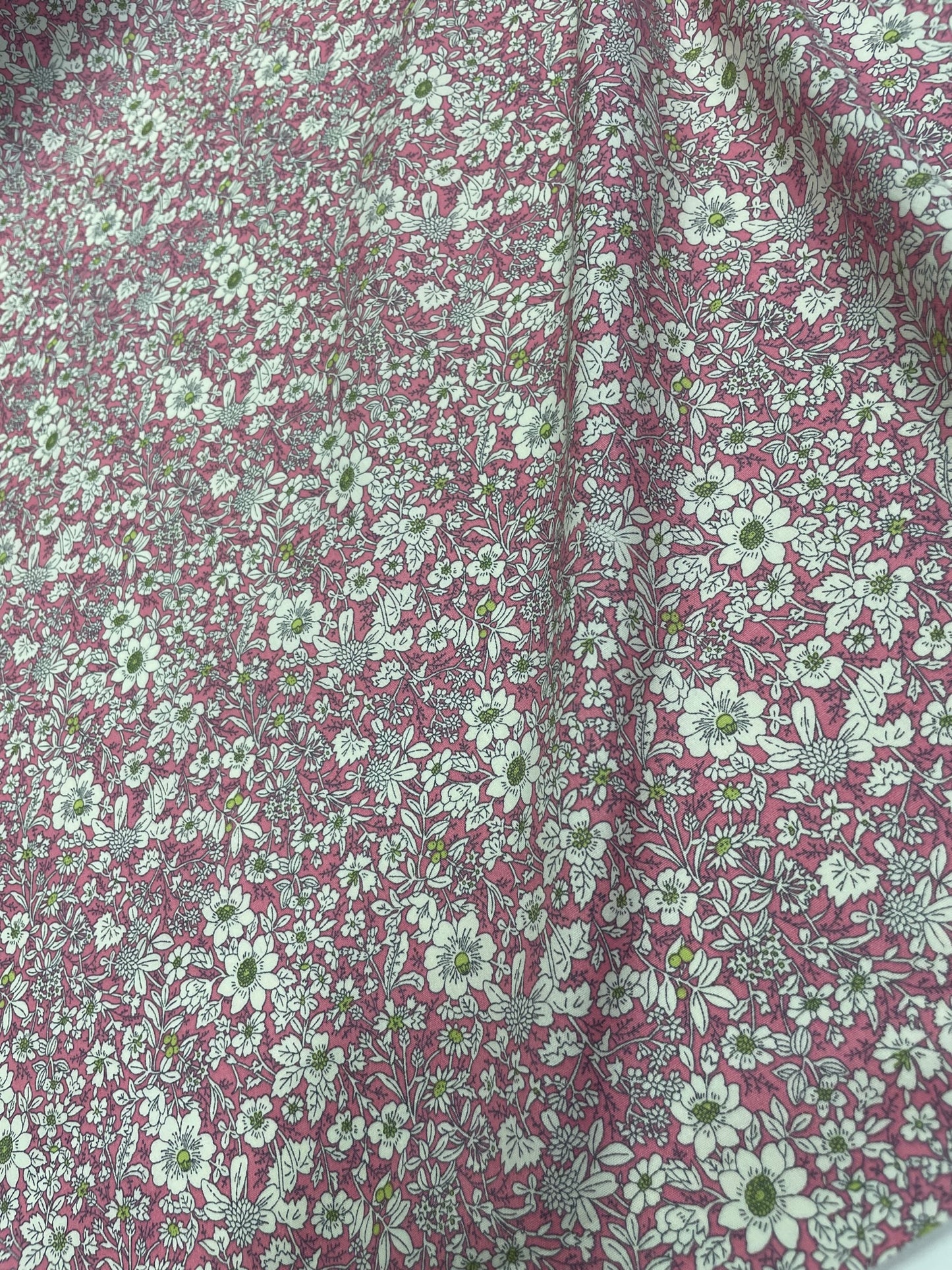 dusty pink floral print