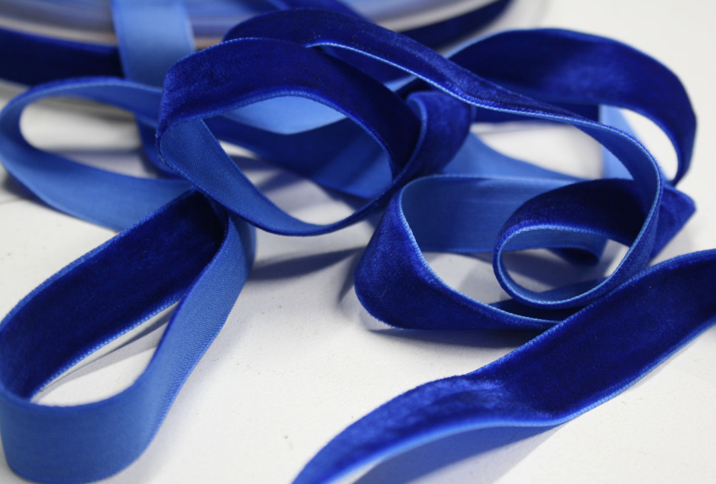 Cobalt - Velvet Trimming Ribbon