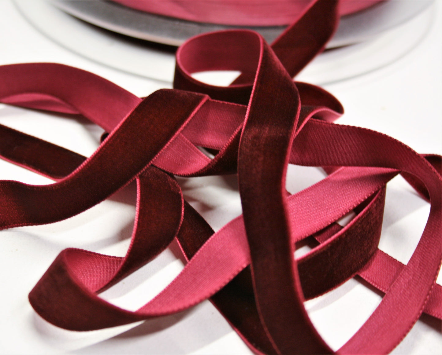 Bordeaux - Velvet Trimming - 15mm