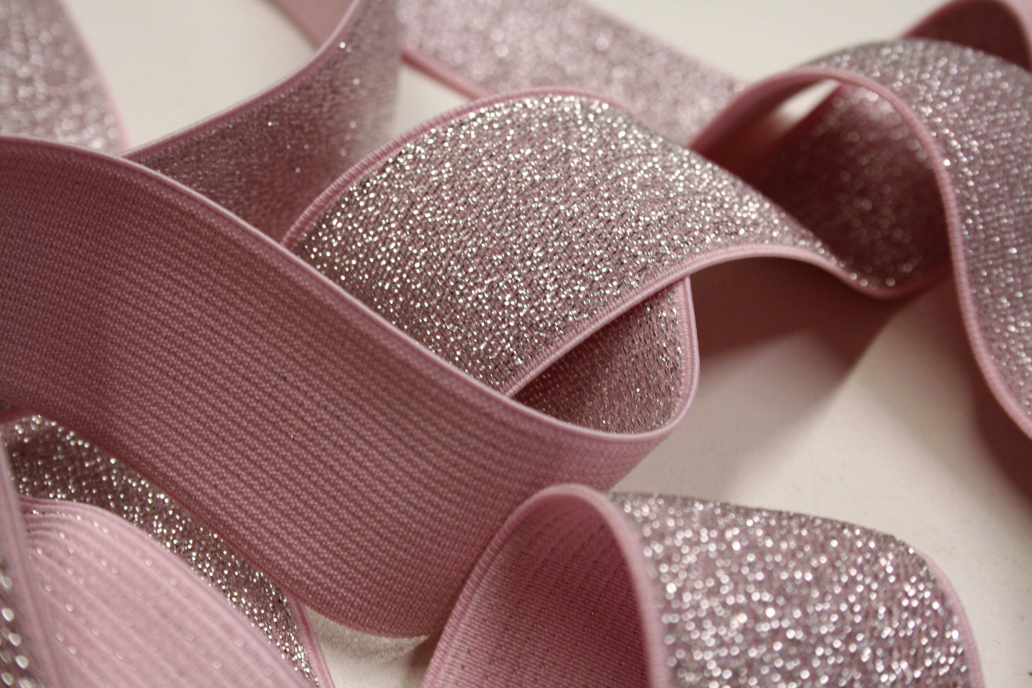 Glitter - Lurex Elastic Tape - Waistband - 40mm