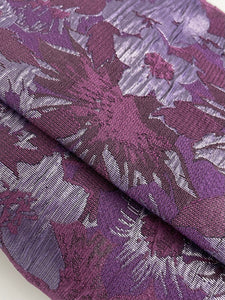 Purple/Aubergine Floral Brocade