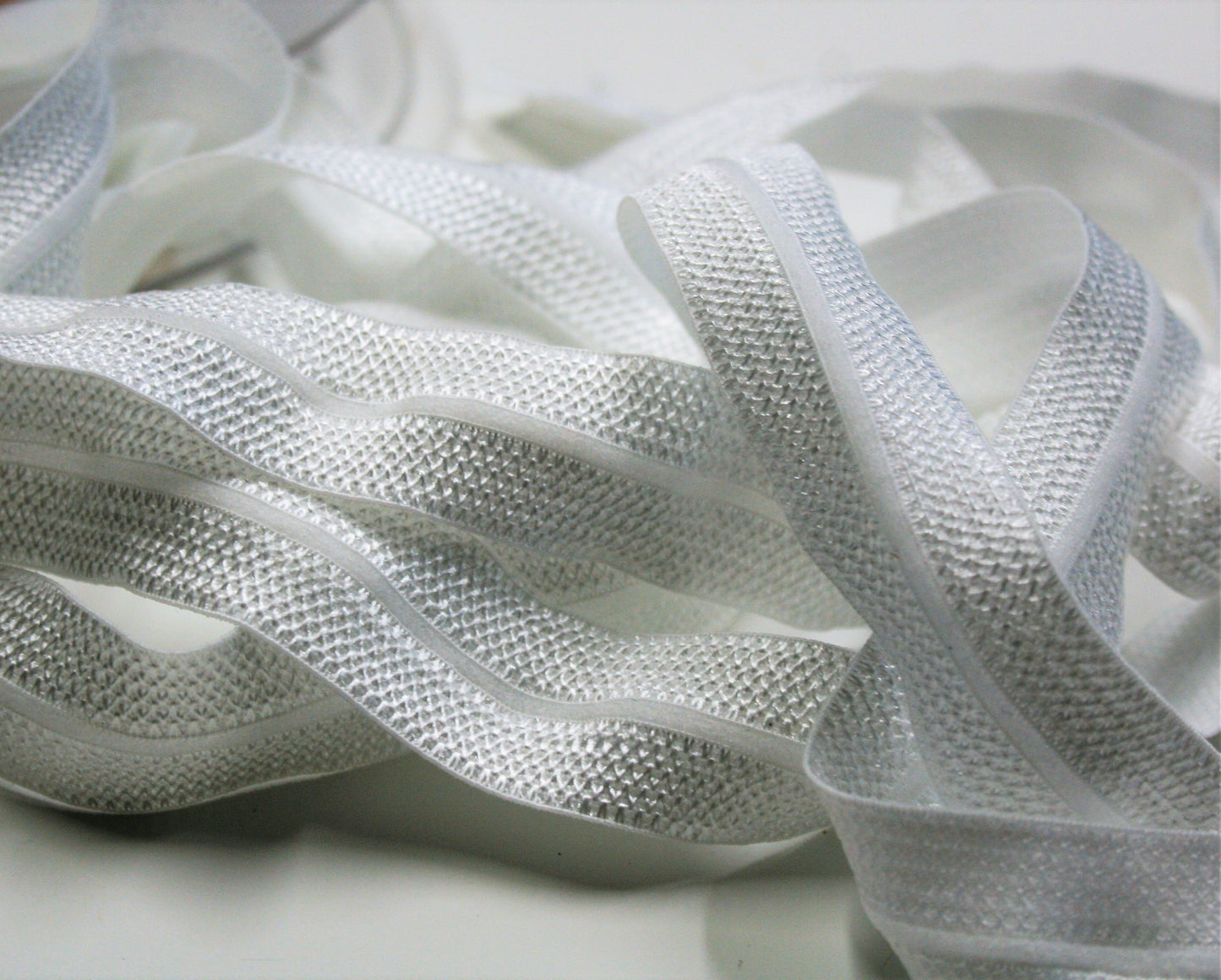 Jacquard Elasticated Stretch Bias Tape 20mm Fold Over Elastic