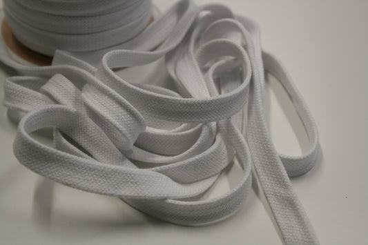 Flat Cotton Cord - 15mm (Variety of Colours)