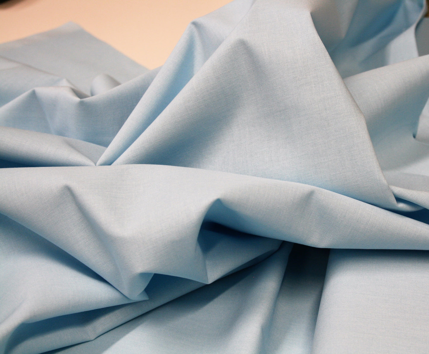 Summer Sky Blue - Plain Organic Cotton SW14