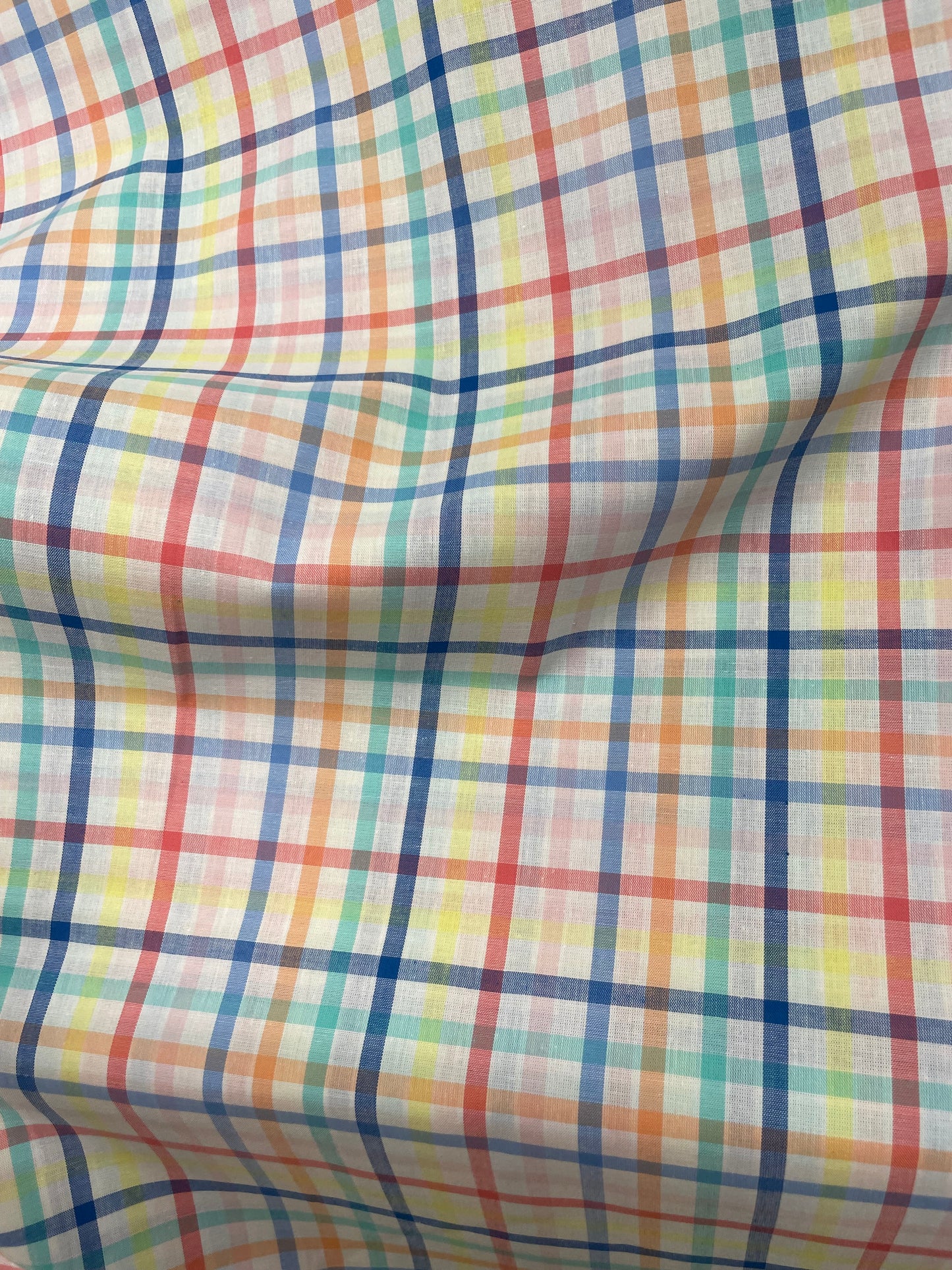 Bright Yarn Dyed Check- Cotton Poplin