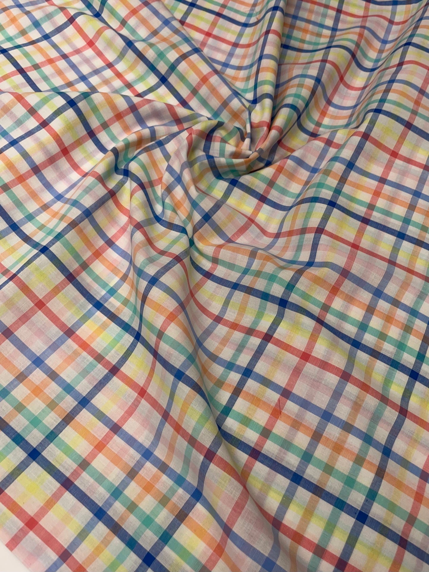 Bright Yarn Dyed Check- Cotton Poplin