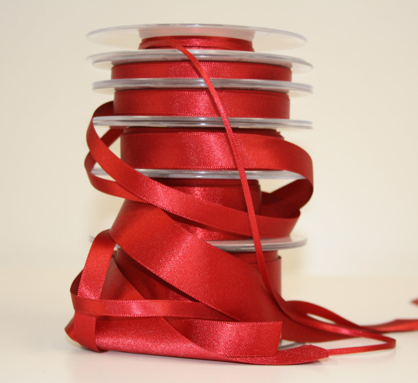 Dark Red Satin Ribbon