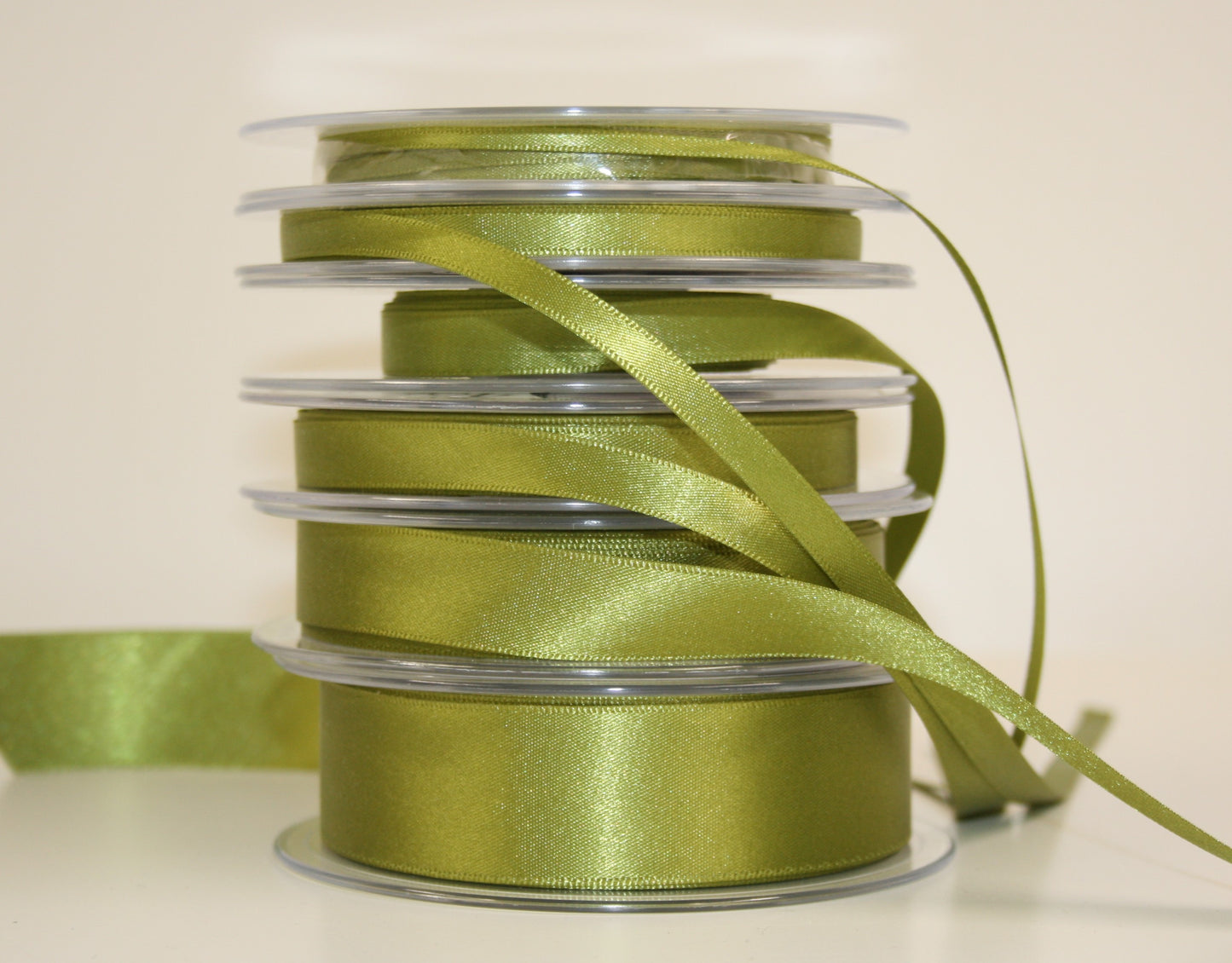 Olive Green Satin Ribbon