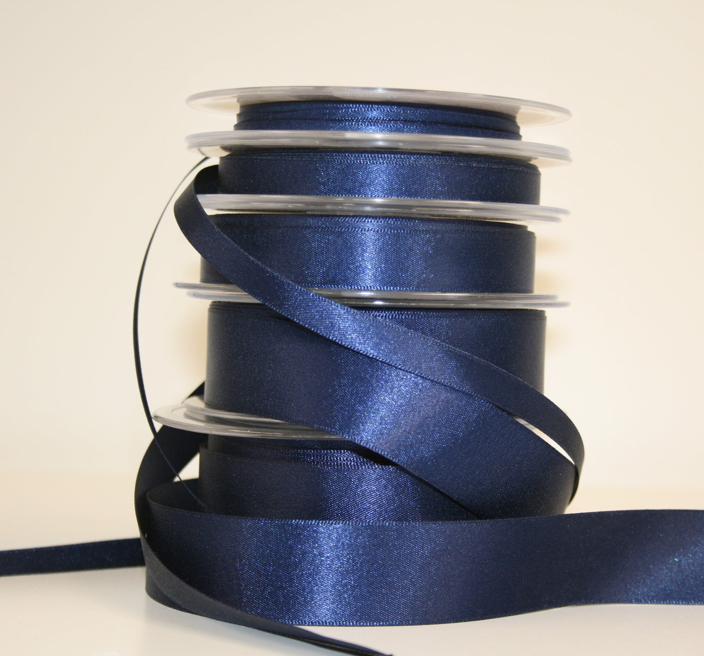 Dark Satin Blue Ribbon