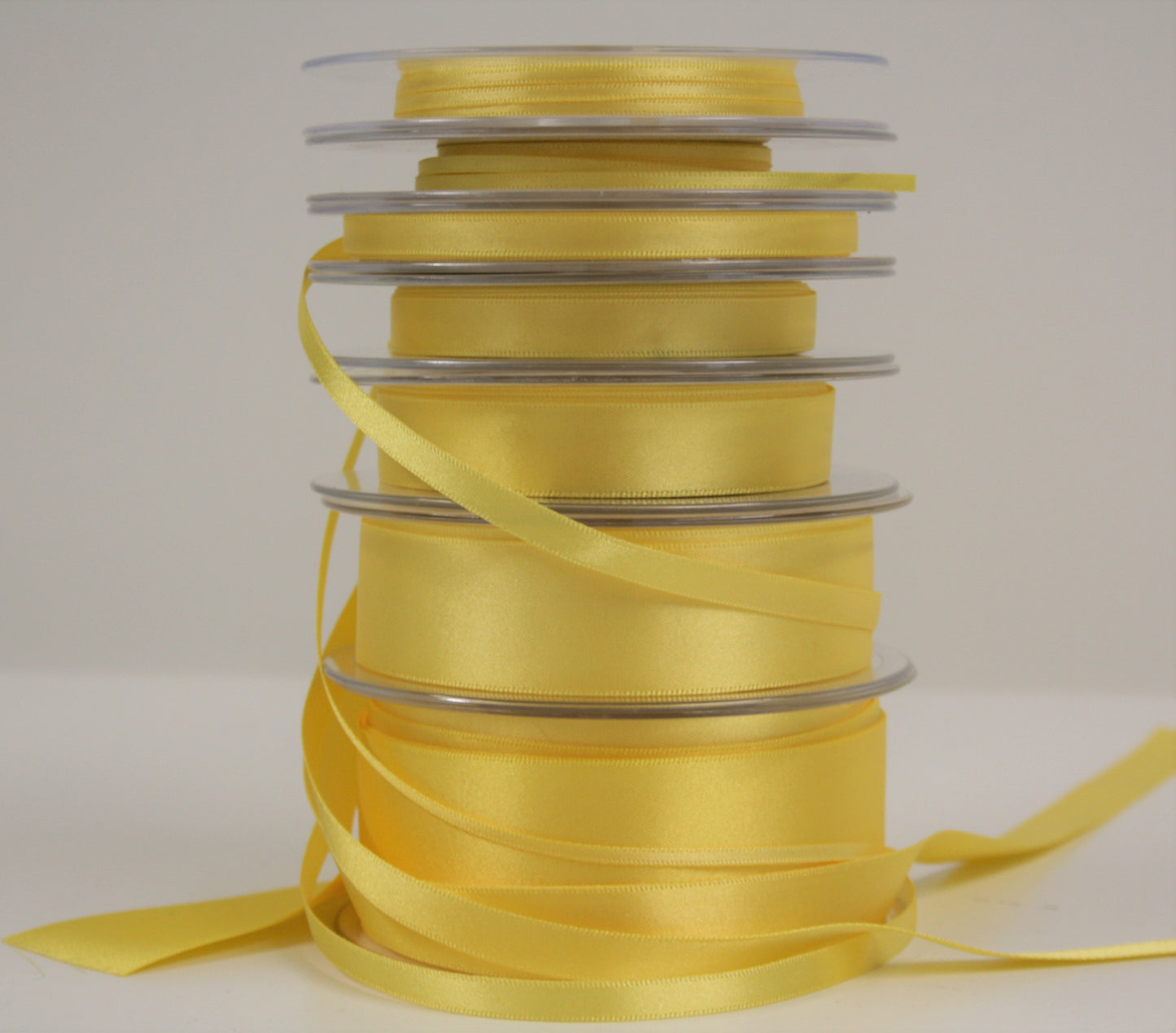 Bright Yellow Satin Ribbon