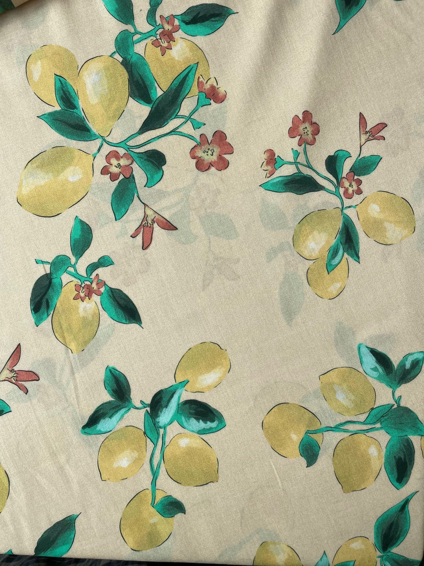 Lemon Print Viscose