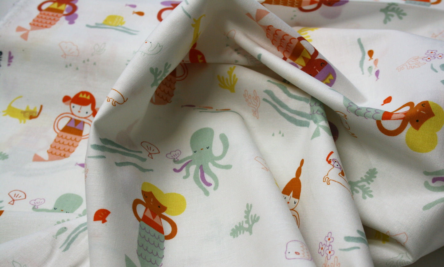 Mermaids, Under the Sea Collection - Cotton V18