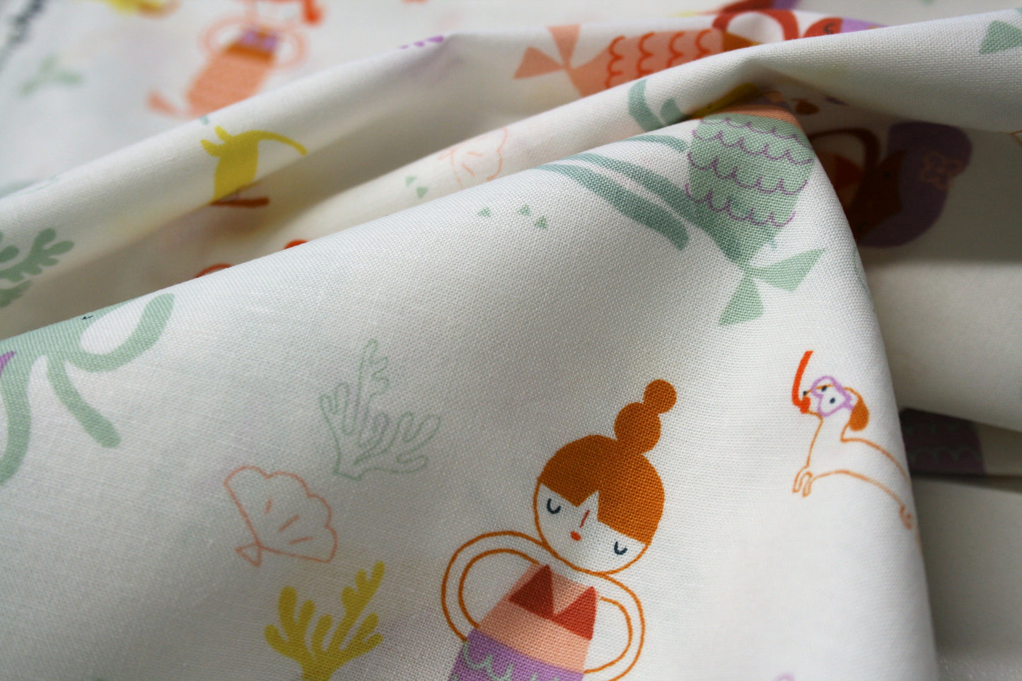 Mermaids, Under the Sea Collection - Cotton V18