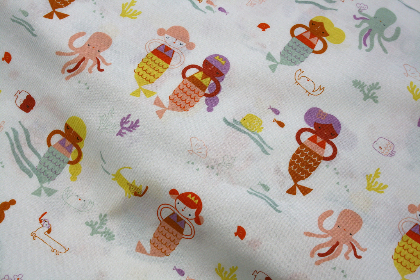 Mermaids, Under the Sea Collection - Cotton V18