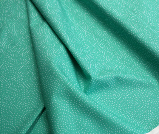 Jade Green ditsy Cotton
