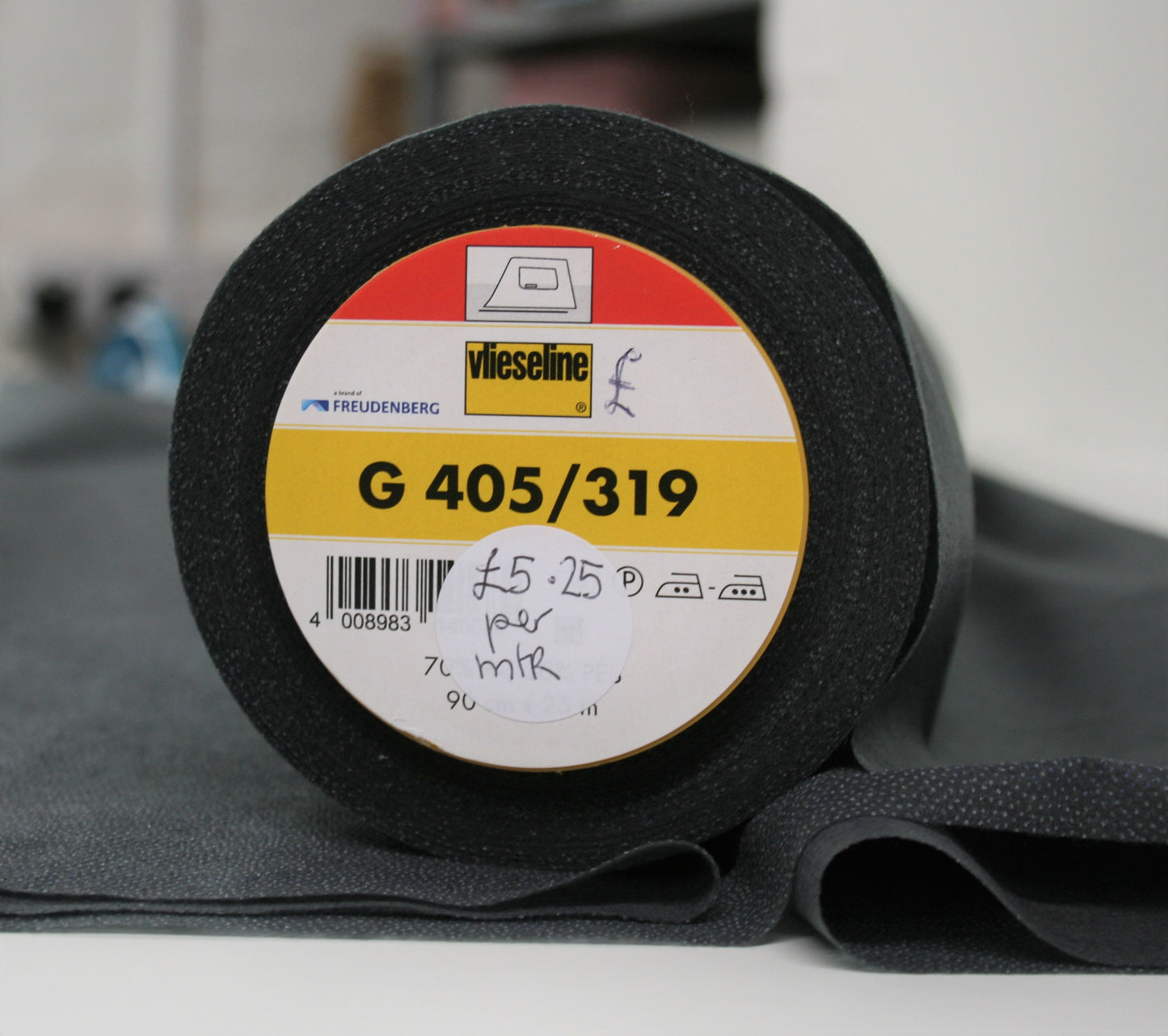 Charcoal Lightweight Fusible Interfacing G405