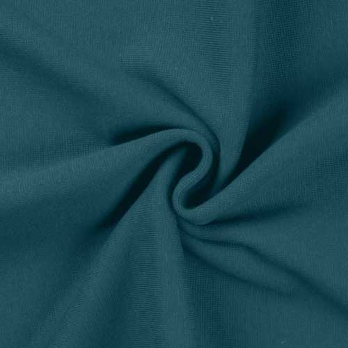 Petrol Cotton Jersey Ribbing