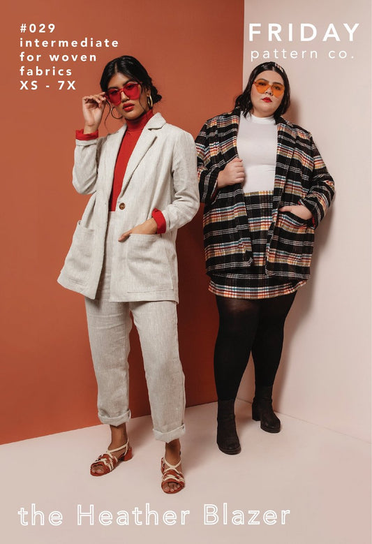 Friday Pattern Company - Heather Blazer printed pattern