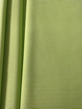 Lime Green and White Stripe - Cotton Poplin
