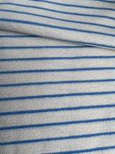 Cream & Blue - Striped Knit