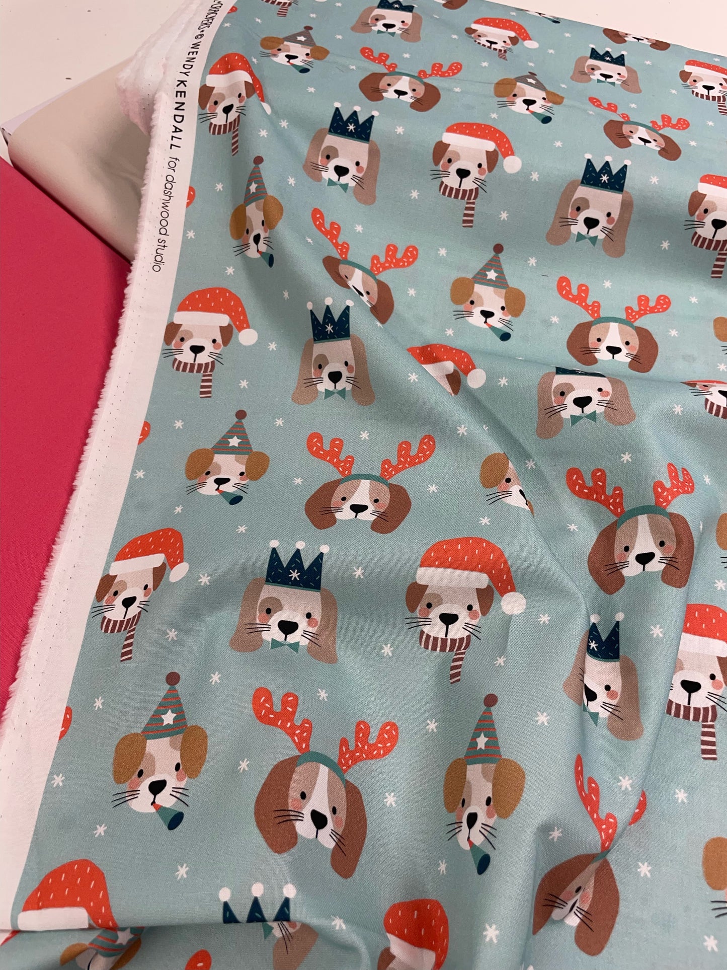 Animal Crackers by Wendy Kendall - Dashwood Studios - blue cotton SS18