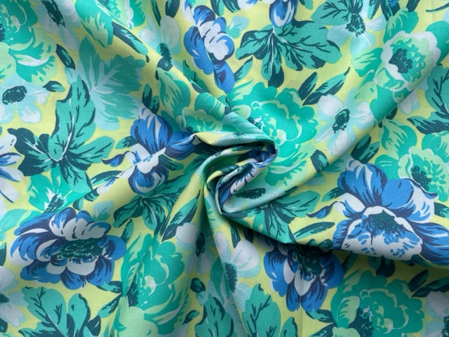 Dahlias and Daisies - Cotton stretch SW28