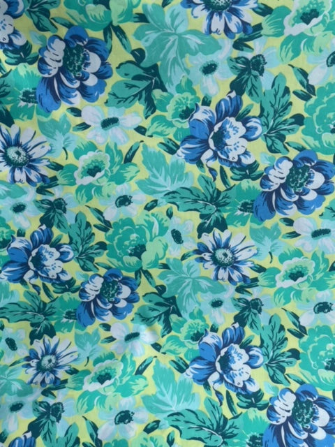 Dahlias and Daisies - Cotton stretch SW28