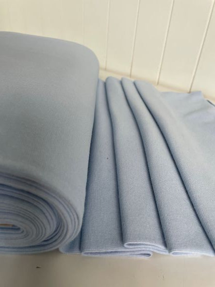 Pale Blue Cotton Ribbing SW55