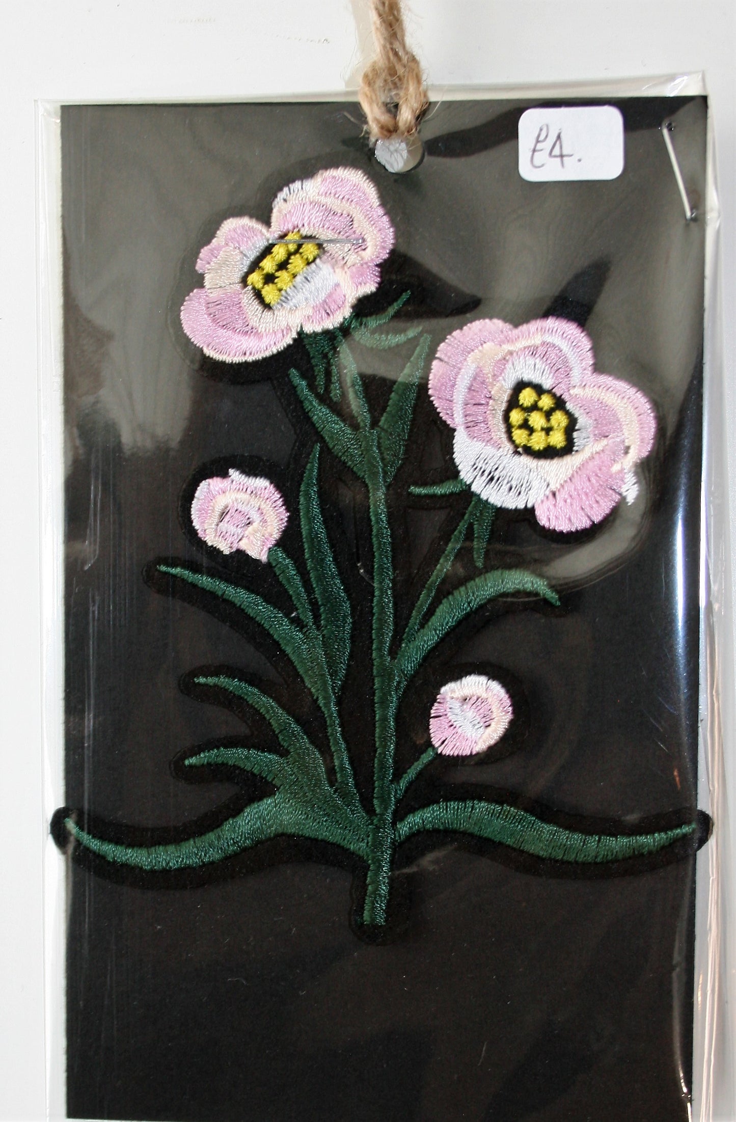 Pink Flowers - Iron On Motif