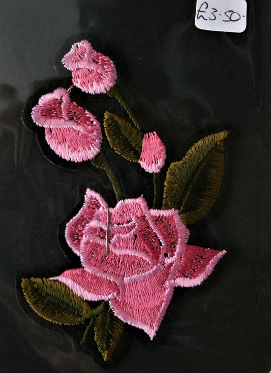 Pretty Pink Flower - Iron On Motif