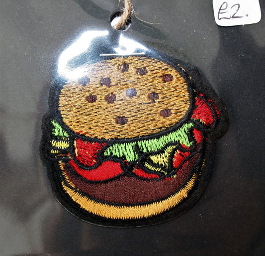 Small Burger - Iron On Motif