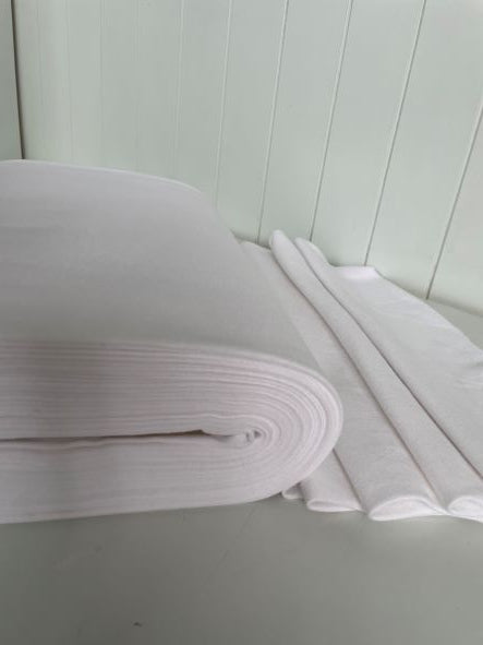 White Cotton Jersey Ribbing