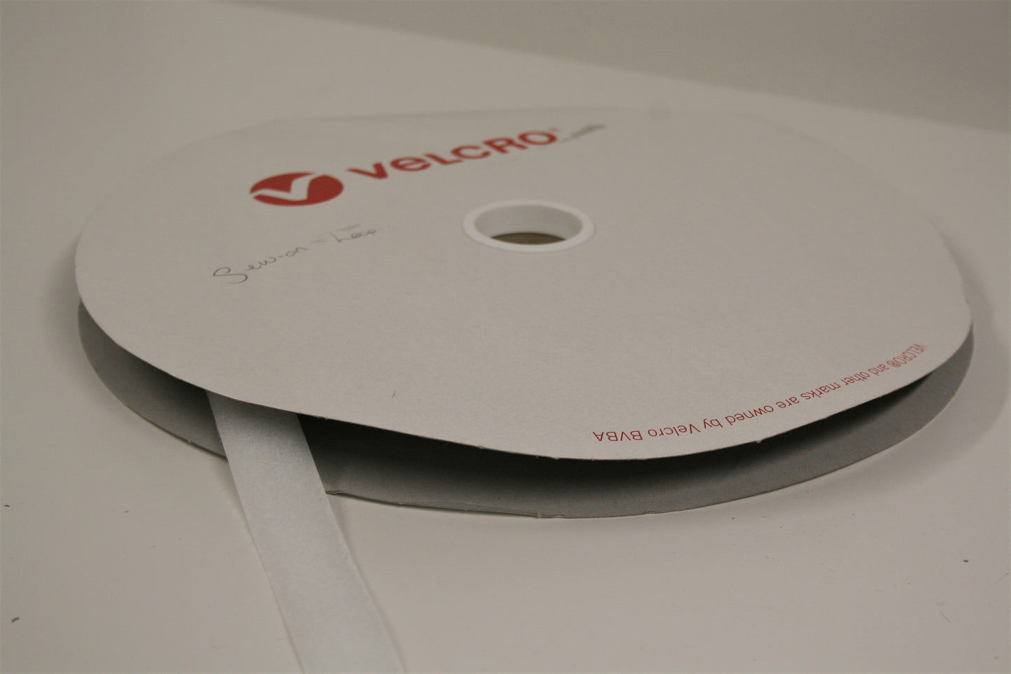 White Sew On Loop 20mm - Velcro